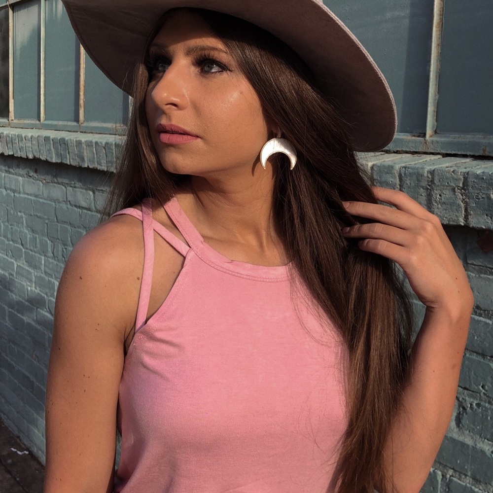 Pink Strappy Tank